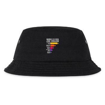 Why I lose in judo Judoka - Kids’ Bucket Hat - black - Front