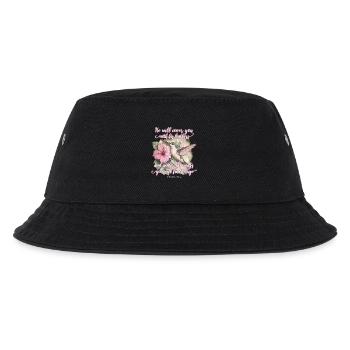 Bible Verse Christian Hummingbird - Kids’ Bucket Hat - black - Front