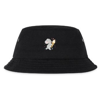 Gourmet-Koala und Eiscremeherzen - Kinder Bucket Hat - Schwarz - Vorne