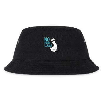 No Prob Lama Cool Sonnenbrille Sitzend Problama - Kinder Bucket Hat - Schwarz - Vorne