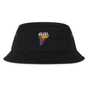 Padel Why I Lose at Padel  - Kids’ Bucket Hat - black - Front