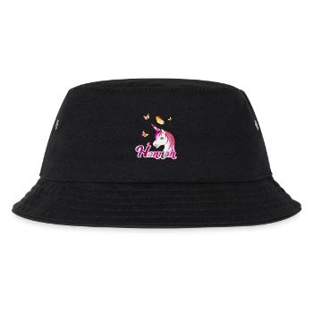 Hannah , Mädchenname, Lieblingsname - Kinder Bucket Hat - Schwarz - Vorne
