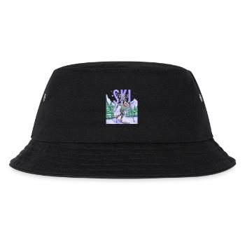 Ski Trails Calling Langlauf Sport - Kinder Bucket Hat - Schwarz - Vorne