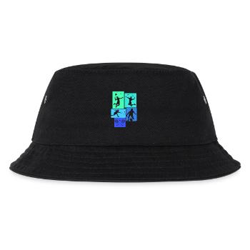 Badminton - Kids’ Bucket Hat - black - Front
