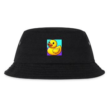Ente Ente Ente Ente Ente - Kinder Bucket Hat - Schwarz - Vorne