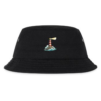 Leuchtturm am Felsenmeer Lichtstrahl - Kinder Bucket Hat - Schwarz - Vorne