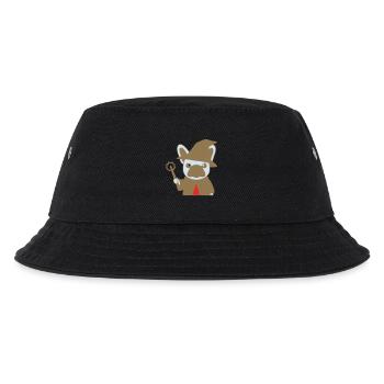 Frenchie Zauberer Magier Bunt - Kinder Bucket Hat - Schwarz - Vorne
