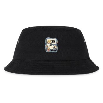 Purrfect Movie Buddy: Katzen Kino Spaß - Kinder Bucket Hat - Schwarz - Vorne