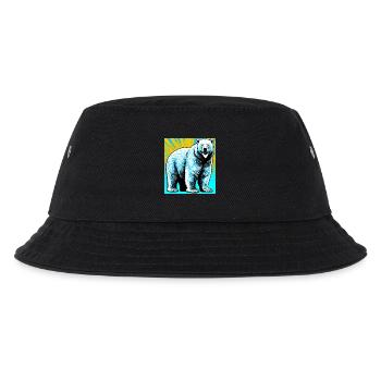 polar bear - Kids’ Bucket Hat - black - Front