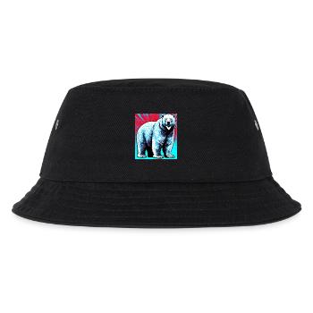 polar bear - Kids’ Bucket Hat - black - Front