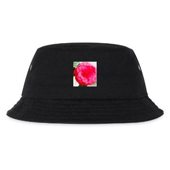 Intensive Pink Camellia - Kinder Bucket Hat - Schwarz - Vorne