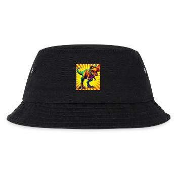 Dinosaurier - Kinder Bucket Hat - Schwarz - Vorne