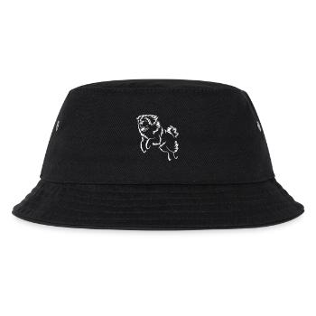 Leonberger "Black Edition" - Kinder Bucket Hat - Schwarz - Vorne