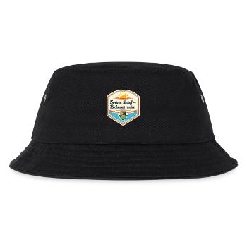Sonnen Sparbadge – Rechnung runter - Kinder Bucket Hat - Schwarz - Vorne
