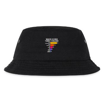 warum ich beim tennis verliere  - Kinder Bucket Hat - Schwarz - Vorne