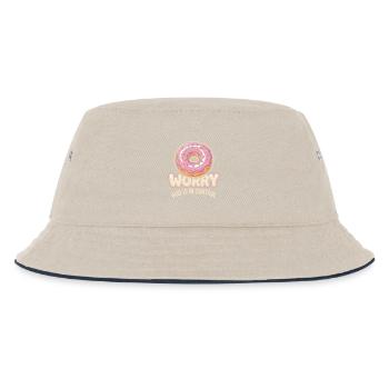 Keine Sorge: Gott hat die Kontrolle - Kinder Bucket Hat - Natur/Navy - Vorne