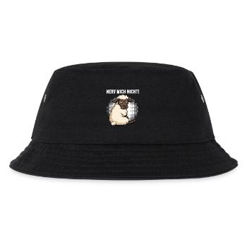 Nerv Mich Nicht Schaf Schafe Schäfer Schafhalter  - Kinder Bucket Hat - Schwarz - Vorne
