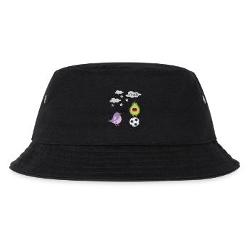 Fußball - Kinder Bucket Hat - Schwarz - Vorne