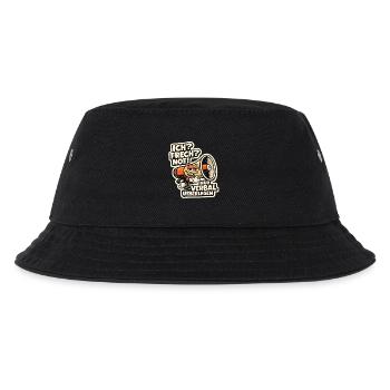 Verbal Überlegen Megaphone Cartoon - Kinder Bucket Hat - Schwarz - Vorne