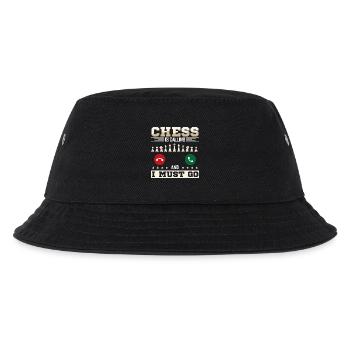 Schach Schachspieler Schachbrett - Kinder Bucket Hat - Schwarz - Vorne