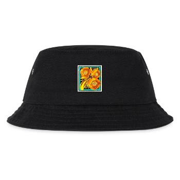 Orange Blossoms in Decorative Frame - Kids’ Bucket Hat - black - Front