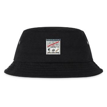 Kopf Stein Pflaster Konfliktlösung - Kinder Bucket Hat - Schwarz - Vorne
