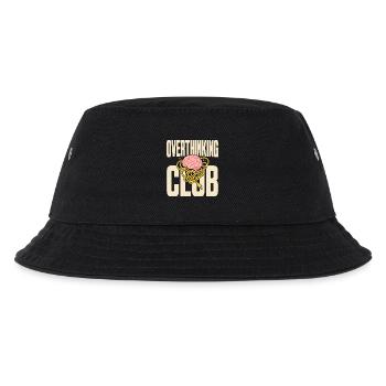 Overthinking Club mit Gedankenchaos - Kinder Bucket Hat - Schwarz - Vorne