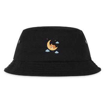 Un renard mignon dormant sur la lune - Bob Enfant - noir - Devant