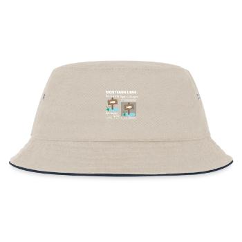My free time: 100% fishing - Kids’ Bucket Hat - ecru/navy - Front