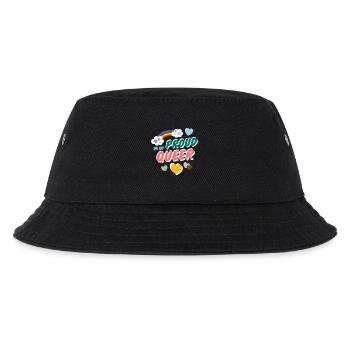 Proud to be Queer - Kinder Bucket Hat - Schwarz - Vorne