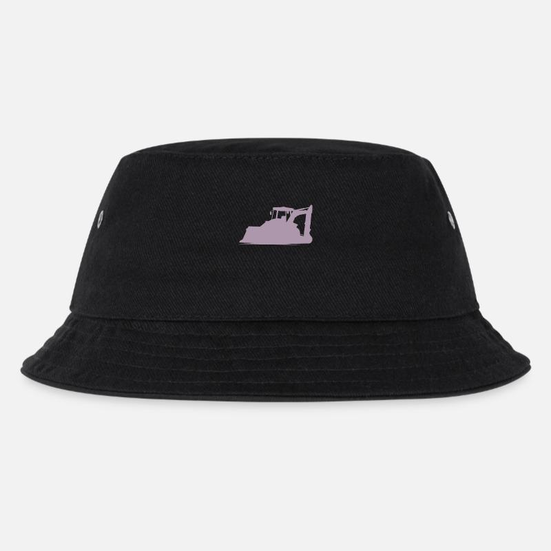 Baggerfahrer und Baugeräteführer Silhouette – - Kinder Bucket Hat - Schwarz