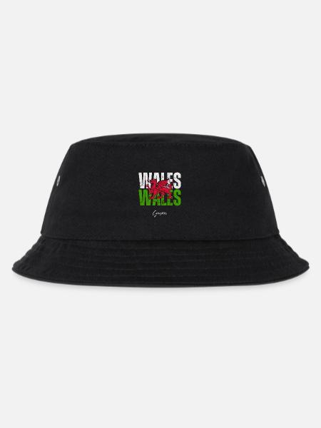 Flag of Wales, Welsh pride - Kids’ Bucket Hat - black