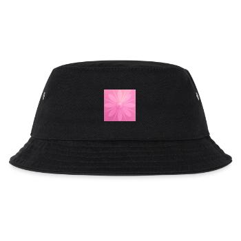 Pinke Blume Schön Geschenk - Kinder Bucket Hat - Schwarz - Vorne