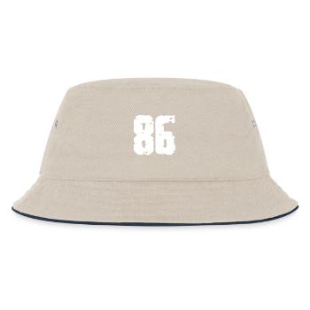 86 Number Vintage - Kids’ Bucket Hat - ecru/navy - Front