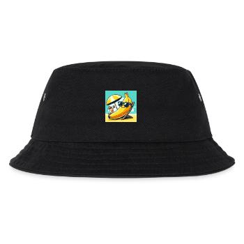 Relaxed like a banana on the beach! Relax - Kids’ Bucket Hat - black - Front