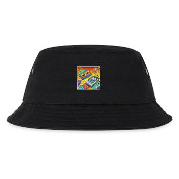 90s vibes: Walkman cult in comic look - Kids’ Bucket Hat - black - Front