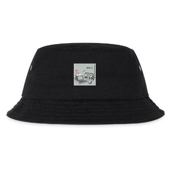 90er Kultobjekte : Walkman, Computer und Co. - Kinder Bucket Hat - Schwarz - Vorne