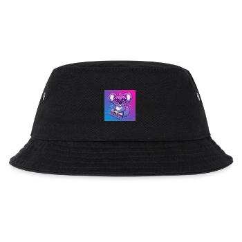 Lustiger Koala mit Kassette - 80er Vibes - Kinder Bucket Hat - Schwarz - Vorne