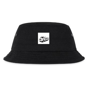 Fire truck: Heroes on wheels in action - Kids’ Bucket Hat - black - Front