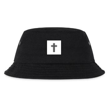 Das Kreuz – Symbol des Glaubens und der Hoffnung - Kinder Bucket Hat - Schwarz - Vorne