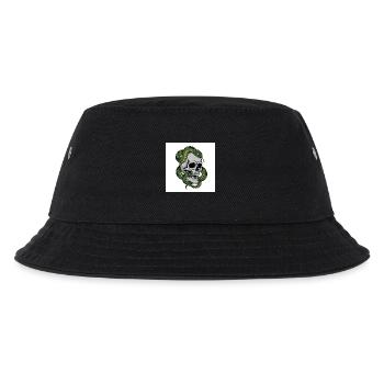 Schädel & Schlange – Symbol des Todes - Kinder Bucket Hat - Schwarz - Vorne