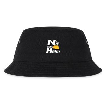 Freiwillige Feuerwehr , Shirt , Nie ohne Helm (25) - Kinder Bucket Hat - Schwarz - Vorne