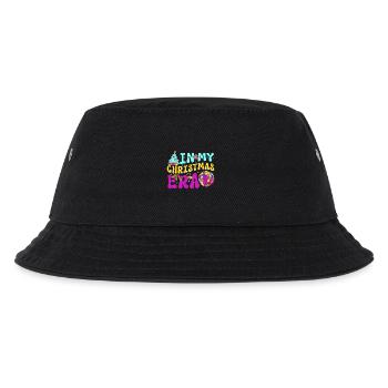Weihnachten Xmas Spruch In My Christmas Era - Kinder Bucket Hat - Schwarz - Vorne