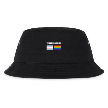 Vous êtes en sécurité ici Drapeaux de signalisation LGBT - Bob Enfant - noir - Devant