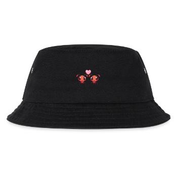 Ameise Paar Liebe Valentinstag - Kinder Bucket Hat - Schwarz - Vorne