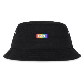 LIEBE Regenbogen LGBT Gay Pride - Kinder Bucket Hat - Schwarz - Vorne