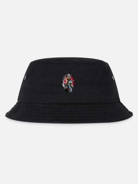 CAT RIDER - Kids’ Bucket Hat - black