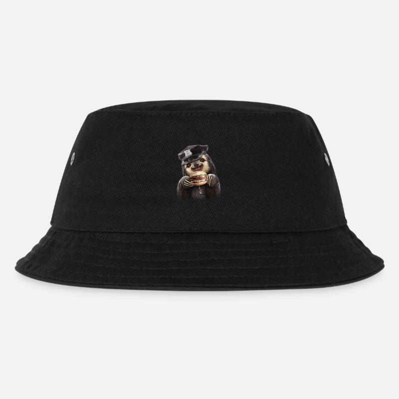 Burger Polizei - Kinder Bucket Hat - Schwarz