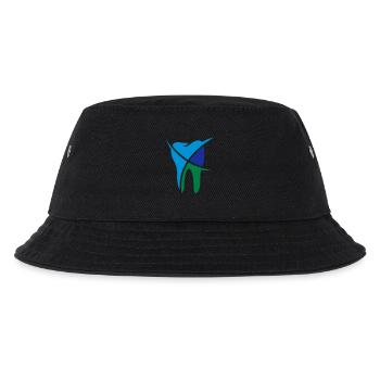 Zahn 3-farbig - Kinder Bucket Hat - Schwarz - Vorne