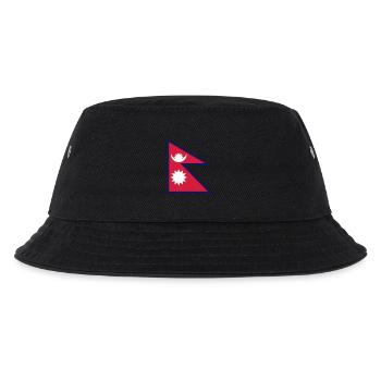 nepal flag - Kinder Bucket Hat - Schwarz - Vorne